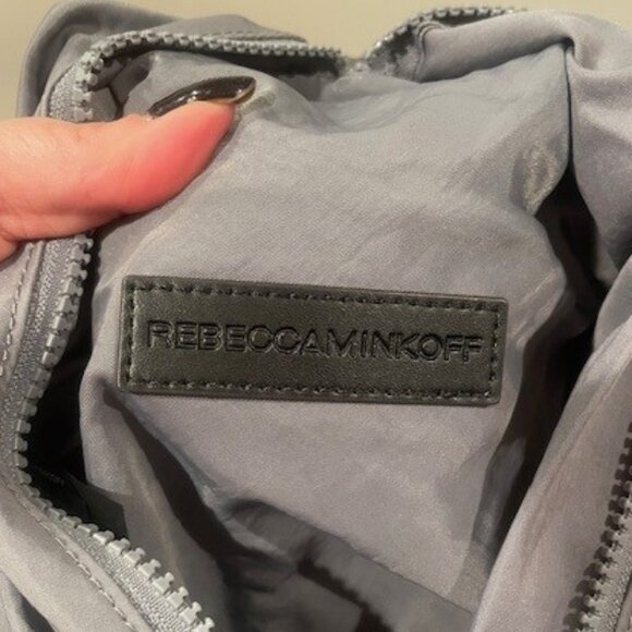 Rebecca Minkoff Nylon Julian Backpack GRAY – JUMBO main image 9